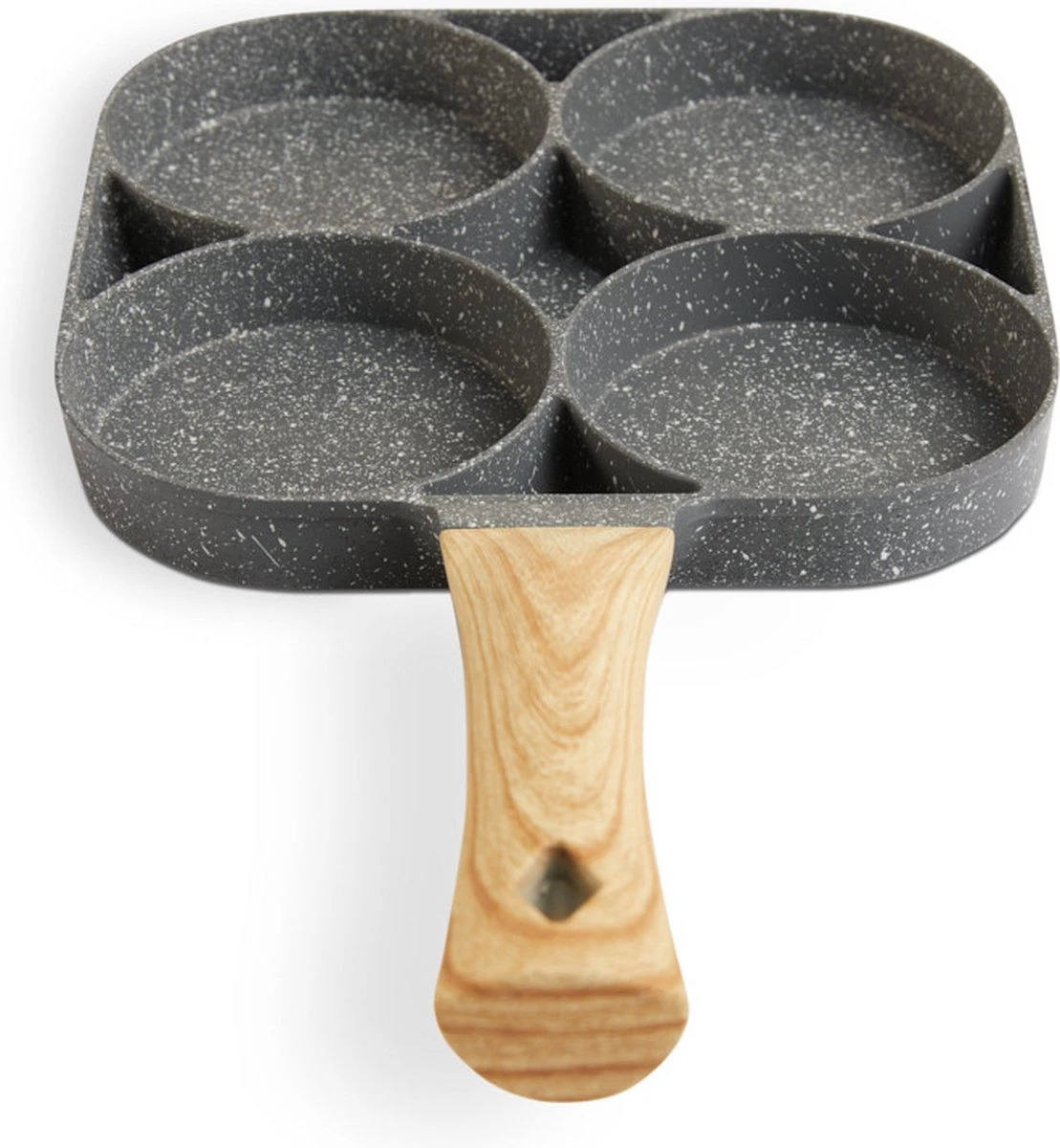 Magnani - Eierpan - 4 Bakplaten Van ⌀ 8 Cm - Voor Gas- En Elektrische Kookplaten - Aluminium - Houten Handvat - 38 X 18.7 X 2 Cm 9 Magnani - Eierpan - 4 Bakplaten Van ⌀ 8 Cm - Voor Gas- En Elektrische Kookplaten - Aluminium - Houten Handvat - 38 X 18.7 X 2 Cm - Afbeelding 7