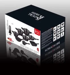 Royal Swiss® Pannenset - 33 Delig - Keramisch - Inductie - Afneembare Handgrepen - Geschikt Voor Oven - Zwart -Pot Kortingswinkel 1120x1200 5