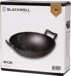 Blackwell Wadjan Wokpan - Gietijzer - 36 Cm - Zwart -Pot Kortingswinkel 1123x1200
