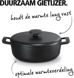 Brabantia The Dutch Braadpan - Matt Black - 28 Cm - Gietijzer -Pot Kortingswinkel 1143x1200 1
