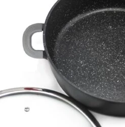 Cheffinger Steelpan Set 6-delig - 20-24-28cm - Zwart -Pot Kortingswinkel 1191x1200 1