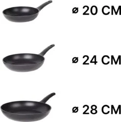 Masterchef Koekenpannen | Koekenpannenset 3 Stuks | Ø 20, 24 En 28 Cm | Geschikt Voor Verschillende Warmtebronnen | Inductie, Elektrisch, Gas En Keramisch Pannenset | Braadpannen | Vrij Van PFOA -Pot Kortingswinkel 1193x1200 1