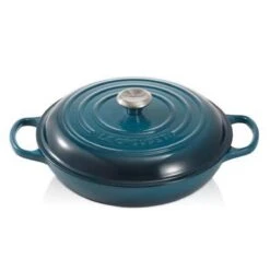 Le Creuset Braadpan Campagnard Signature Deep Teal - ø 30 Cm / 3.5 Liter -Pot Kortingswinkel 1197x1200 5