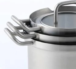 BK-Q-Linair Master Glas Kookpan 18 Cm - RVS - Glazen Deksel - Veilig Afgietsysteem - Inductie -Pot Kortingswinkel 1200x1083