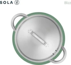 Sola Pannenset Blizz - 4 Delig - Ø Cm - Zilver - RVS - Sandwichbodem -Pot Kortingswinkel 1200x1098 1