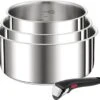 Tefal Ingenio Preference - Pannenset - Steelpannen Ø16cm + Ø18cm + Ø20cm + Handgreep -Pot Kortingswinkel 1200x1105