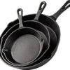 Nuovva Gietijzer - Skillet Braadpan Set - 3 Delig - Koekenpan / Cast Iron Skillet (15cm-20cm-25cm) - Geschikt Voor Alle Warmtebronnen -Pot Kortingswinkel 1200x1113