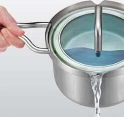 BK-Q-Linair Master Glas Kookpan 18 Cm - RVS - Glazen Deksel - Veilig Afgietsysteem - Inductie -Pot Kortingswinkel 1200x1126