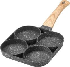 Professionele Koekenpan - Inductie - Voor Eieren / Pannekoeken / Hamburgers - Bakpan - Pan Voor 4 Eieren - Crepe Maker - Pannenkoekenmaker - Braadpan - Anti Aanbaklaag