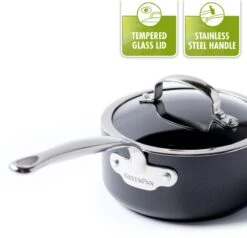 GreenPan Barcelona Infinity Pro Hapjespan Met Deksel 30cm - Zwart - Inductie - PFAS-vrij 30 GreenPan Barcelona Infinity Pro Hapjespan Met Deksel 30cm - Zwart - Inductie - PFAS-vrij -Pot Kortingswinkel 1200x1156