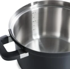 BK Flow Cool Black Glas Kookpannenset - 4-delig - Zwart - Glazen Deksel - Veilig Afgietsysteem - Inductie -Pot Kortingswinkel 1200x1182