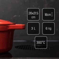 Daumonet Bocuse Rouge Gietijzeren Braadpan - Sudderpan Kersen Rood - Ovaal - Ø 29 Cm - 3 Liter - PFAS & PFOA Vrij - Emaille - Geschikt Voor Alle Warmtebronnen - Elektrisch - Gas - Halogeen - Inductie - Keramisch - Vaatwasserbestendig 18 Daumonet Bocuse Rouge Gietijzeren Braadpan - Sudderpan Kersen Rood - Ovaal - Ø 29 Cm - 3 Liter - PFAS & PFOA Vrij - Emaille - Geschikt Voor Alle Warmtebronnen - Elektrisch - Gas - Halogeen - Inductie - Keramisch - Vaatwasserbestendig -Pot Kortingswinkel 1200x1199 12