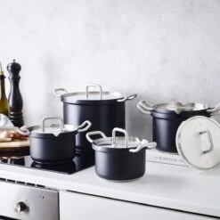 BK Q-linair Master Black Kookpannenset - 5-delig - Veilig Afgietsysteem - Inductie -Pot Kortingswinkel 1200x1200 139