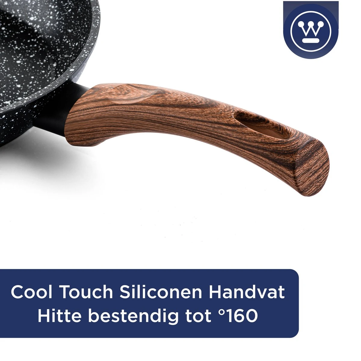 Westinghouse Koekenpan Inductie - Ø 28 Cm - Zwart Marmer - Speciale Editie 5 Westinghouse Koekenpan Inductie - Ø 28 Cm - Zwart Marmer - Speciale Editie - Afbeelding 3