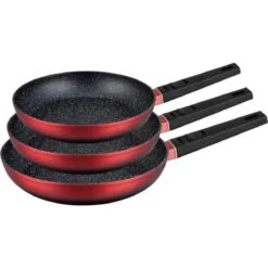 Royal Swiss Koekenpannenset 3-delig (rood) Marmeren Coating -Pot Kortingswinkel 1200x1200 343