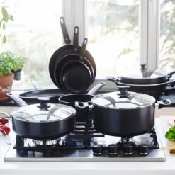 GreenPan Cambridge Koekenpannenset Ø 20cm + Ø 28cm - Zwart - Inductie - PFAS-vrij -Pot Kortingswinkel 1200x1200 348