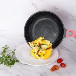 Royalty Line Inductie Pannenset - Luxe 14-delige Pannenset Marmeren Coating - Pannen Met Afneembare Handvaten - Oven-Ready - PFAS-Vrij - Voor Alle Warmtebronnen - Afneembare Koudgrepen - Antiaanbaklaag - Koekenpan Met Glazen Deksels - Roze -Pot Kortingswinkel 1200x1200 475