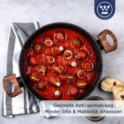 Westinghouse Hapjespan Inductie - Ø 32 Cm - Zwart Marmer - Speciale Editie - Met Deksel -Pot Kortingswinkel 1200x1200 573