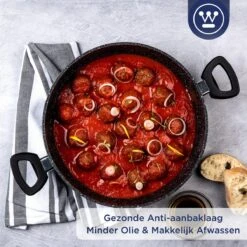 Westinghouse Hapjespan Inductie - Ø 28 Cm - Zwart Marmer - Met Deksel -Pot Kortingswinkel 1200x1200 596