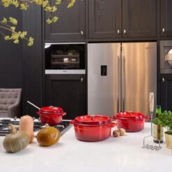 Sola Braadpan Gietijzer - Ø 20 Cm - Oranje/Rood - Gietijzer - Extra Zware Bodem -Pot Kortingswinkel 1200x1200 646