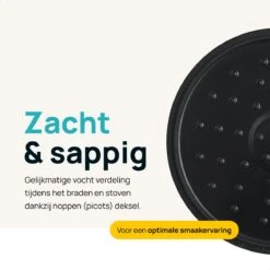 MOA Gietijzeren Braadpan - Inhoud 4,75 Liter - 26CM - Rond - Alle Warmtebronnen - Ook Voor Inductie - Gewicht 5,8 Kg - Bordeaux Rood - MC26BR -Pot Kortingswinkel 1200x1200 655