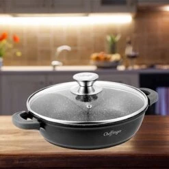 Cheffinger 28cm Lage Kookpot / Braadpan - CF-SC28 -Pot Kortingswinkel 1200x1200 680