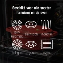 Daumonet Bocuse Rouge Gietijzeren Braadpan - Sudderpan Kersen Rood - Ovaal - Ø 29 Cm - 3 Liter - PFAS & PFOA Vrij - Emaille - Geschikt Voor Alle Warmtebronnen - Elektrisch - Gas - Halogeen - Inductie - Keramisch - Vaatwasserbestendig 19 Daumonet Bocuse Rouge Gietijzeren Braadpan - Sudderpan Kersen Rood - Ovaal - Ø 29 Cm - 3 Liter - PFAS & PFOA Vrij - Emaille - Geschikt Voor Alle Warmtebronnen - Elektrisch - Gas - Halogeen - Inductie - Keramisch - Vaatwasserbestendig -Pot Kortingswinkel 1200x1200 687