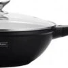 Royalty Line Marble Coating Wok - Met Glazen Deksel - Zwart - 30 Cm -Pot Kortingswinkel 1200x424
