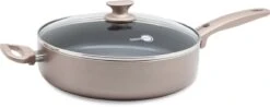 GreenPan Cambridge Hapjespan Met Deksel 28cm - Brons - Inductie - PFAS-vrij -Pot Kortingswinkel 1200x475
