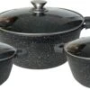 Cheffinger Steelpan Set 6-delig - 20-24-28cm - Zwart -Pot Kortingswinkel 1200x492 1