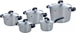 BK Conical Cool Glas Pannenset - 5-delig - Glazen Deksels - Geschikt Voor Alle Warmtebronnen -Pot Kortingswinkel 1200x518