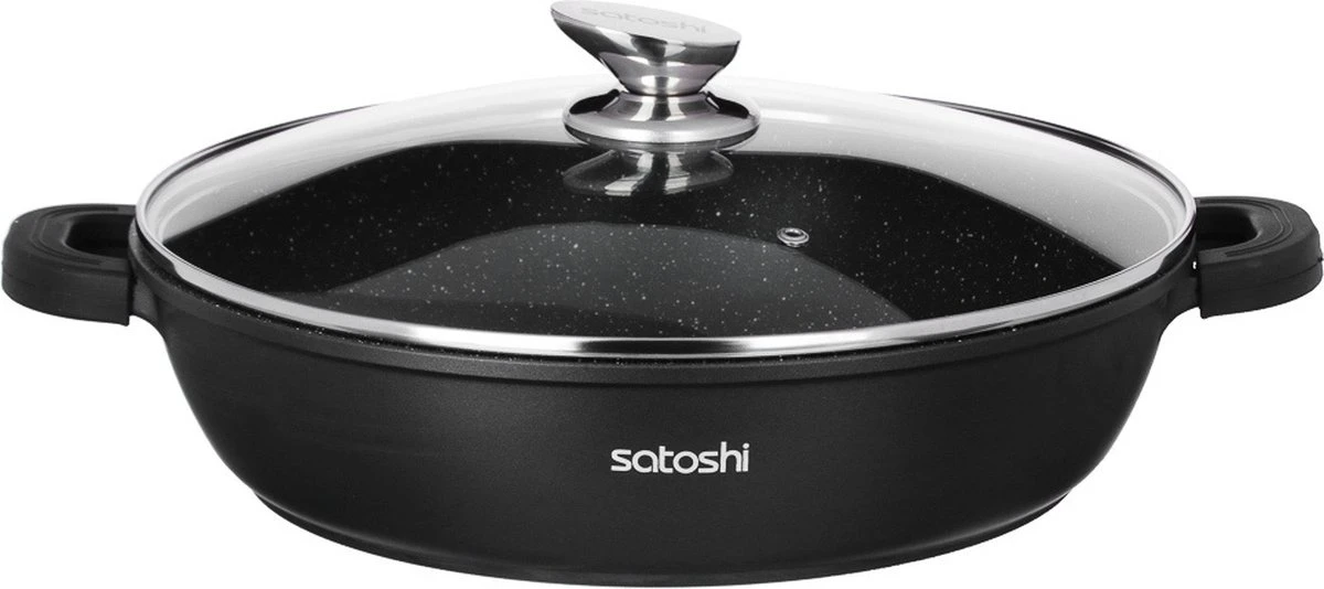 Satoshi Lyon Hapjespan Ø40 CM Marble Coating 4 Satoshi Lyon Hapjespan Ø40 CM Marble Coating - Afbeelding 2