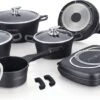 Royalty Line Inductie Panneset - 15-Delig Koekenpannenset - Kookpotten - Koekenpannen - Pannen Met Glazen Deksels En Afneembare Koudgrepen - Pannenset Met Dubbel Grillpan - Voor Alle Warmtebronne - Oven-Ready - PFAS-Vrij - Zwart 2 Royalty Line Inductie Panneset - 15-Delig Koekenpannenset - Kookpotten - Koekenpannen - Pannen Met Glazen Deksels En Afneembare Koudgrepen - Pannenset Met Dubbel Grillpan - Voor Alle Warmtebronne - Oven-Ready - PFAS-Vrij - Zwart -Pot Kortingswinkel 1200x550