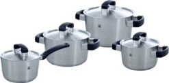BK Conical Cool Pannenset - 4-delig - RVS – Geschikt Voor Alle Warmtebronnen -Pot Kortingswinkel 1200x595 2