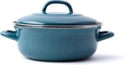 BK Fortalit Braadpan Ø 24 Cm - Blauw - Emaille - Inductie