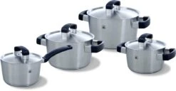BK Conical Cool Pannenset - 4-delig - RVS – Geschikt Voor Alle Warmtebronnen -Pot Kortingswinkel 1200x621 1