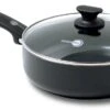 GreenPan Cambridge Hapjespan Met Deksel 24cm - Zwart - Inductie - PFAS-vrij -Pot Kortingswinkel 1200x621 3