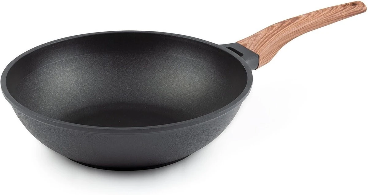 Rosmarino Black Line - Wokpan - Ø30cm - 100% PFAS & PFOA Vrij - Gegoten Aluminium - Non-stick Minerale Coating - Ergonomische Handgreep - Geschikt Voor Alle Warmtebronnen & Vaatwasser 3 Rosmarino Black Line - Wokpan - Ø30cm - 100% PFAS & PFOA Vrij - Gegoten Aluminium - Non-stick Minerale Coating - Ergonomische Handgreep - Geschikt Voor Alle Warmtebronnen & Vaatwasser