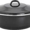 Lite-Body - Emaille - Magnus Braadpan 28cm/3,5l Met Deksel - Inductie - Zwart -Pot Kortingswinkel 1200x652 3