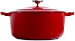 BK Bourgogne Braadpan Ø 24 Cm - Rood - Gietijzer - Inductie 18 BK Bourgogne Braadpan Ø 24 Cm - Rood - Gietijzer - Inductie -Pot Kortingswinkel 1200x666 5