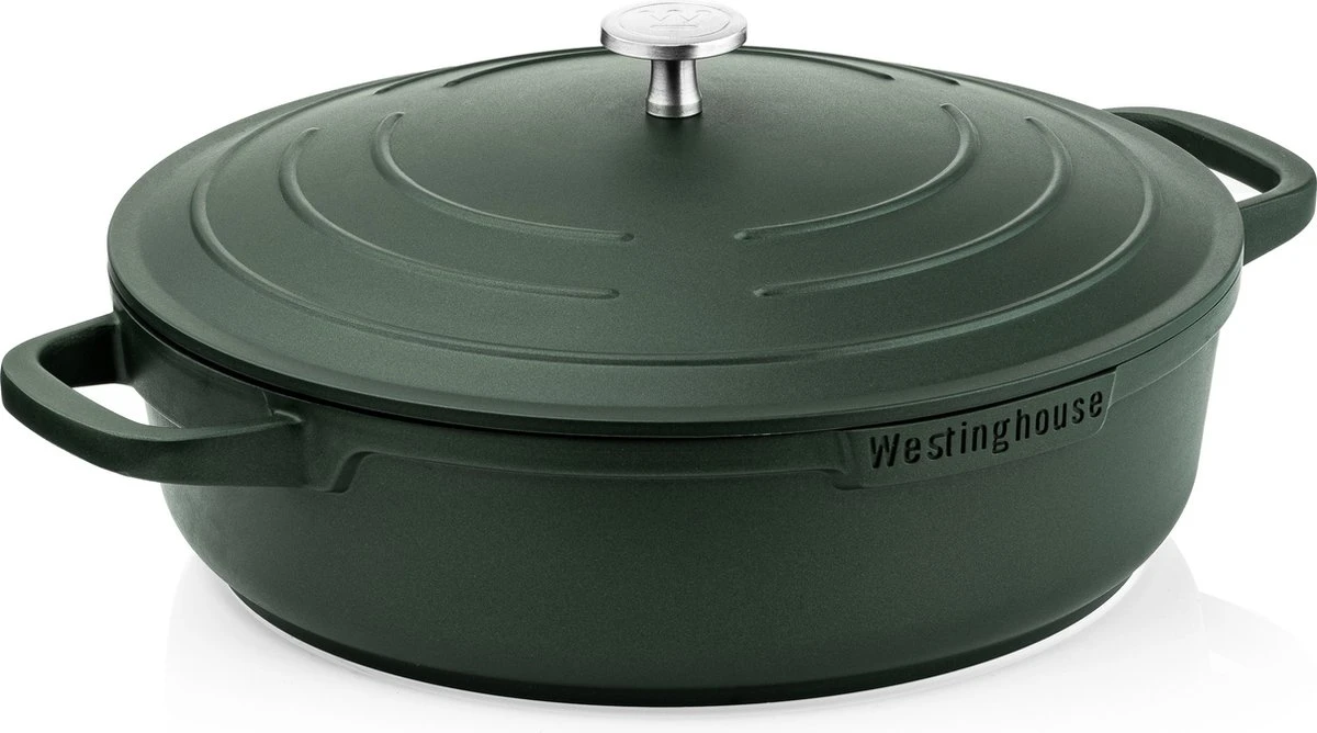 Westinghouse Performance Series - Hapjespan Inductie Met Deksel - 28cm Sauteerpan - Oven Geschikt - Groen 3 Westinghouse Performance Series - Hapjespan Inductie Met Deksel - 28cm Sauteerpan - Oven Geschikt - Groen