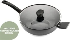 ISENVI Avon Keramische Wok Met Deksel 36 CM - Ergo Greep 10 ISENVI Avon Keramische Wok Met Deksel 36 CM - Ergo Greep -Pot Kortingswinkel 1200x692