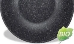 Royalty Line Marble Coating Wok - Met Glazen Deksel - Zwart - 30 Cm -Pot Kortingswinkel 1200x707