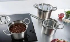 BK-Q-Linair Master Glas Kookpan 18 Cm - RVS - Glazen Deksel - Veilig Afgietsysteem - Inductie -Pot Kortingswinkel 1200x723