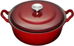 Le Creuset Braadpan Faitout Tradition Kersenrood - ø 24 Cm / 3 Liter -Pot Kortingswinkel 1200x745 3