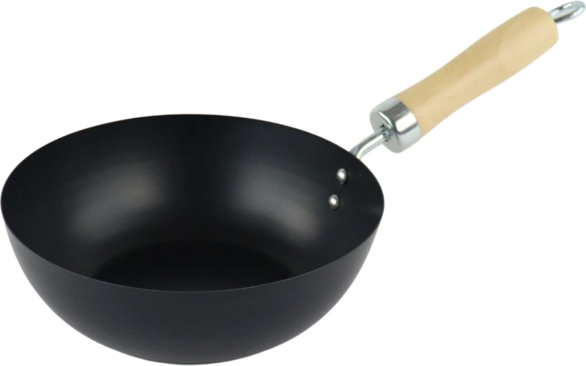 Orange85 Wokpan - Non Stick - Zwart - 20 Cm - Geschikt Voor Gas 3 Orange85 Wokpan - Non Stick - Zwart - 20 Cm - Geschikt Voor Gas