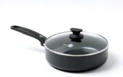 GreenPan Cambridge Hapjespan Met Deksel 24cm - Zwart - Inductie - PFAS-vrij -Pot Kortingswinkel 1200x753 4