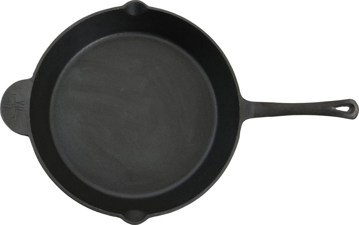 The Windmill Koekenpan Skillet Extra - 31,5 Cm - Gietijzer Zwart 19 The Windmill Koekenpan Skillet Extra - 31,5 Cm - Gietijzer Zwart - Afbeelding 17