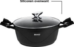 BIKO - Smile Pannen 8 Delige Pannenset - Braadpan - Zwart -Pot Kortingswinkel 1200x763 1