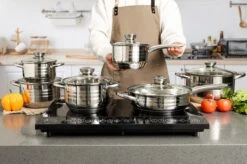 Swiss Pro + Pannenset - 12 Delig - RVS - Roestvrijstalen Kookgerei 18/10 -Pot Kortingswinkel 1200x799 4